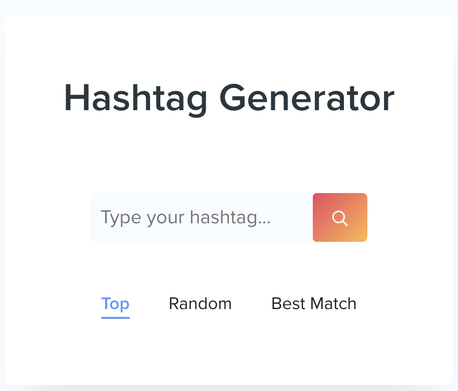 hashtag generator example